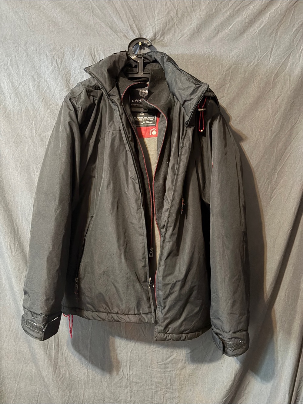 Men's Black Ski & Snowboard Jacket with Hood —